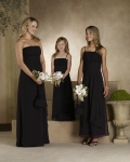 Strapless Tapered A-line Chiffon Bridesmaid Dresses (KB0301)