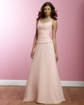 Two-piece Spaghetti A-line Chiffon Bridesmaid Dresses (KB0652)