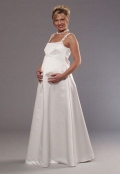 Double Spaghetti Square Satin Maternity Bridesmaids (KM0016 )