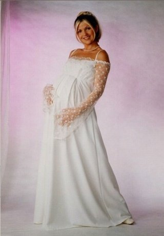 Spaghetti Empire Chiffon Maternity Bridesmaids (KM0018 )