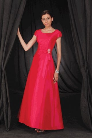 Cap Sleeves Scoop Neck A-line Special Occasion Dresses (KSP0048)