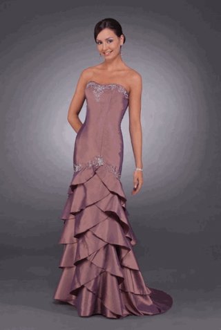 Mermaid Strapless Curved Neck Special Occasion Dresses (KSP0058)