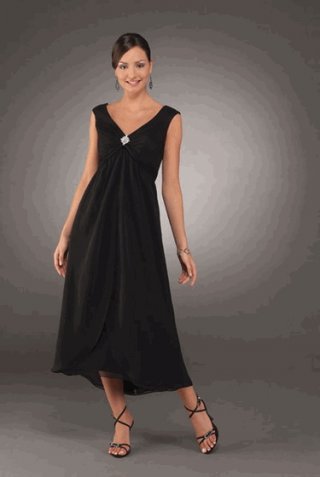 V-neck Empire T-length Special Occasion Dresses (KSP0075)