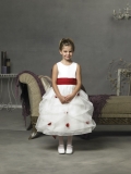 Scoop A-line Pick-up Organza Flower Girl Dresses (KF0324)