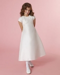 Sleeveless Empire A-line Pick-up Taffeta Flower Girl Dresses (KF0064 )