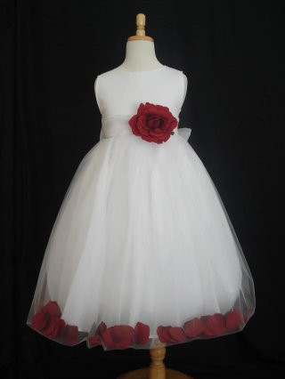 Sleeveless Tank Neckline Tulle Flower Girl Dresses (KF0353)