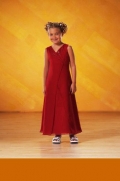 V-neck Wrap-styled Chiffon Flower Girl Dresses (KF0197)