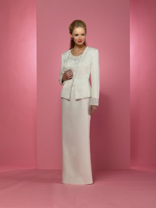 Beaded Neck With Wide Straps Mother Dresses (KMD0012)