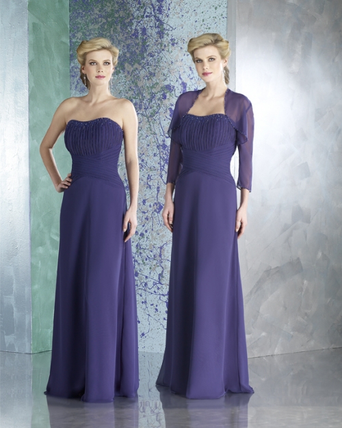 Strapless Floor Length Mother Dresses (KMD0004) Strapless Floor Length Mother Dresses (KMD0004)
