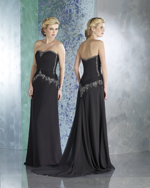 Strapless Slim A-line Mother Dresses (KMD0007)