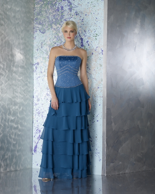 Strapless Slim A-line Mother Dresses (KMD0008) Strapless Slim A-line Mother Dresses (KMD0008)