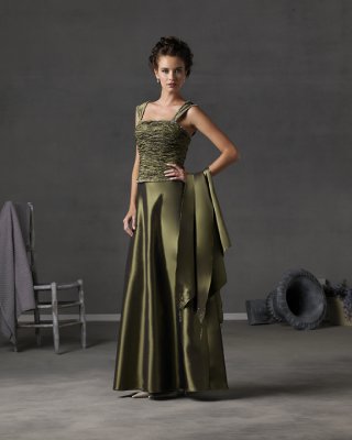 Sleeveless Off-the-shoulder Mother Dresses (KMD0016)