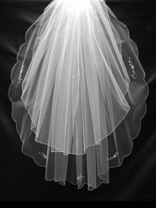 Elegant Designer Wedding Veils Bridal Veils Style ZV0163 (ZV0163)