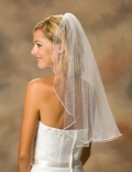 One Layer Elbow Length Simple Elegant Wedding Veil (ZV1401)