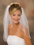 One Layer Shoulder Length Elegant Wedding Veil (ZV1204)