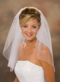One Layer Shoulder Length Elegant Wedding Veil (ZV1205)