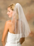 One Layer Elbow Length Simple Elegant Wedding Veil (ZV1403)