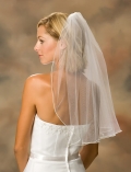 One Layer Elbow Length Simple Elegant Wedding Veil (ZV1405)