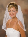 One Layer Shoulder Length Elegant Wedding Veil (ZV1208)