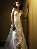 Allure Off-the-shoulder Designer Wedding Dress A-line Silhouette