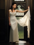 Dual Straps Beaded Chiffon Wedding Dress Discount