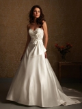 Fabulous Embroidery Sweetheart A line Wedding Dress