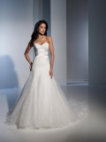 Elegant Wedding Gown Beading Charmeuse Tulle Sweetheart