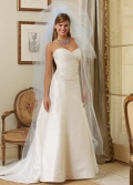 Beaded Embroidery Silk Like A-line/Princess Designer Wedding Dress