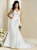 Sweetheart Strapless Beading A-line/Princess Wedding Dress