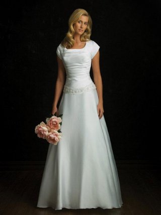 Strapless Beaded Princess Modest Wedding Dress With Sleeves