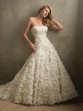 Gorgeous Flower Ball Gown Couture Vintage Wedding Dresses