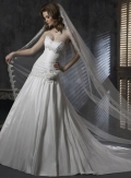 Romantic Strapless Embellished lace A-line Wedding Dress