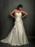 Tiered Skirt Corset A line Silhouette Plus Size Wedding Dress