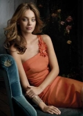Pumpkin Bridesmaid Dress Short Taffeta One Shoulder