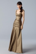 Sweetheart Full length Sahara Shantung Bridesmaid Dress
