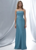 Strapless Full-length Atlantic Shantung Bridesmaid Dress