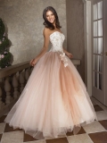 Embroidery Tulle Quinceanera Ball Gown Sweet Sixteen Dress
