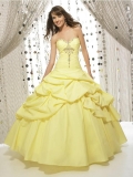 Yellow Quinceanera Ball Gown Sweet Sixteen Dress