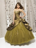 Olive Embroidery Quinceanera Ball Gown Sweet Sixteen Dress
