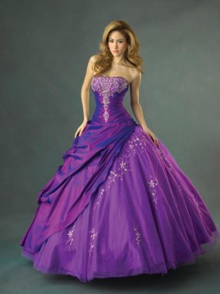 Plum Quinceanera Ball Gown Sweet Sixteen Dress