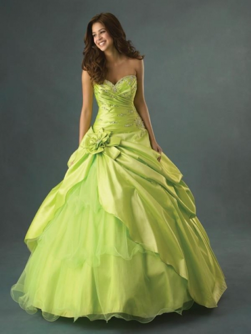 Lime Quinceanera Ball Gown Sweet Sixteen Dress