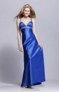 Sweetheart Straps Full length Embellished Silk like Satin Prom Gown