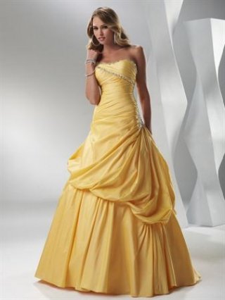 Yellow/Deep Fuchsia/Purple Royale/Charcoal Prom Dress