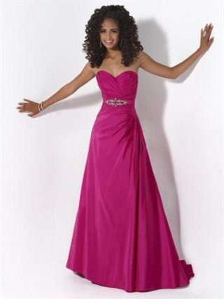 Hot Berry Pink/Turquoise/Blueberry Sweetheart Neckline Prom Gown