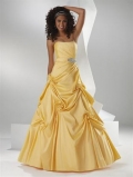 Yellow/Deep Fuchsia/Grapefruit/Blue Moon Prom Dress
