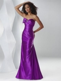 Purple Peony/Steel/Island Blue/Scarlet Beaded Prom Dress