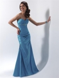 Blue/Charcoal/Hot Berry Pink/Amethyst Long Prom Dresses