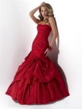 Red/Violet/Sapphire/Moss Full Length Prom Dresses