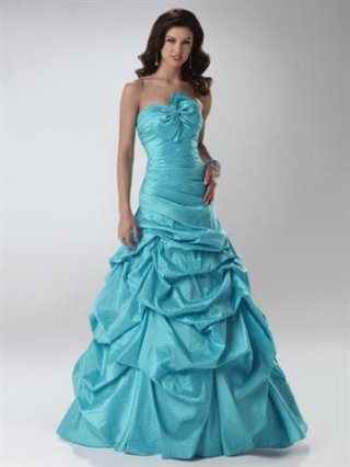 Turquoise/Berry Taffy/Charcoal Ball Gown Prom Dresses