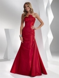 Sapphire/Charcoal/Moss/Red Taffeta Prom Dresses